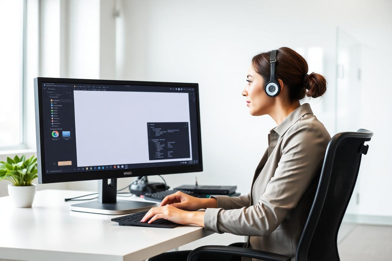 DataSto team member working in the platform
